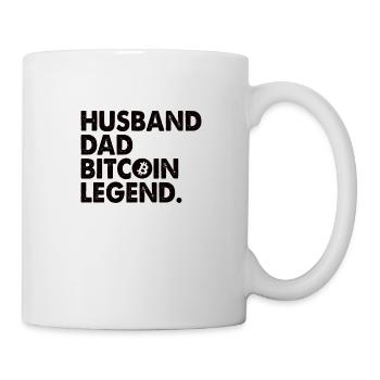 Bitcoin Père | Cadeau pour un investisseur crypto - Mug blanc - blanc - Droite