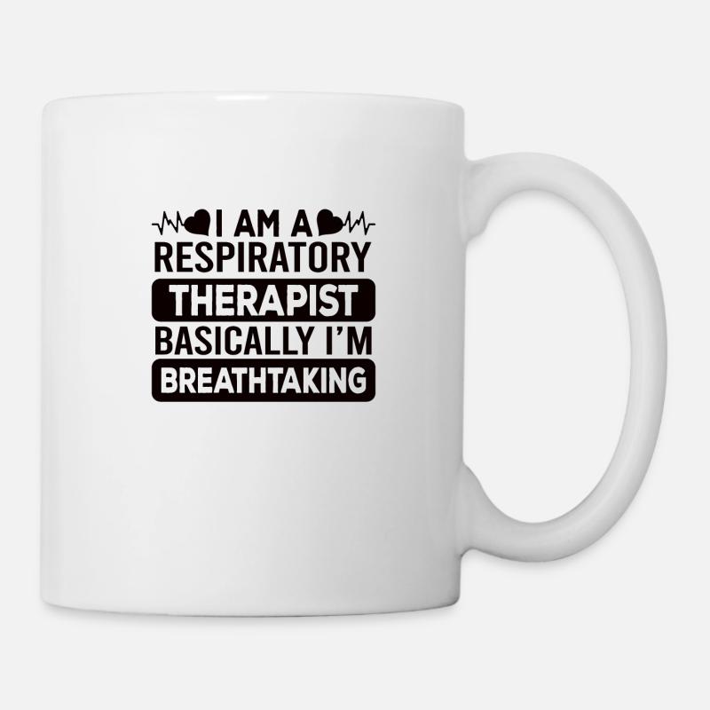 Respiratory Therapist Gift Idea | Respiratory therapy lungs - Mug - white