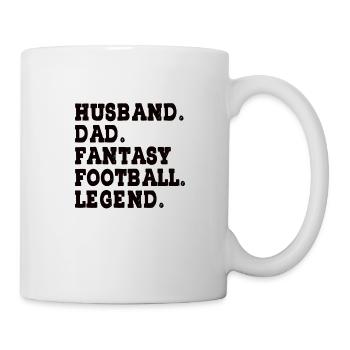 Fantasy Football Father Husband Fantasy Woman - Mug - white - Right