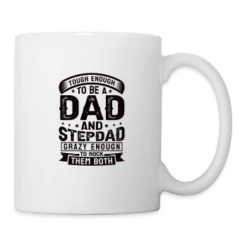 Stiefvater Vater Stiefpapa Papa Vatertag Geschenk - Tasse - Weiß - Rechts