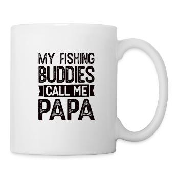 Père Pêche Fête des pères Pêcheur Pêche Papa Poisson - Mug blanc - blanc - Droite