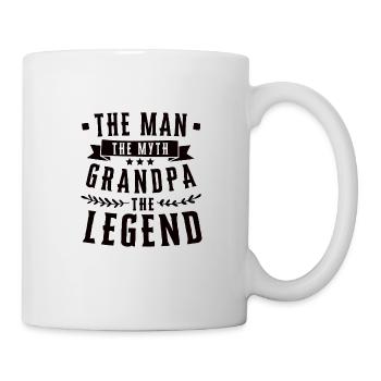 Opa Enkel Beste Freunde Großvater Enkelin Geschenk - Tasse - Weiß - Rechts