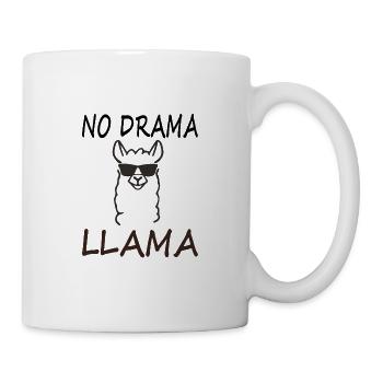 Llama camel riding gift summer vacation Tunisia - Mug - white - Right