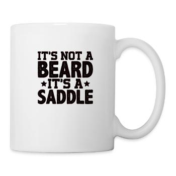 Vollbart und Bartträger Barthaare Schnauzbart - Tasse - Weiß - Rechts