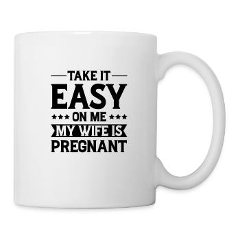 Femme enceinte Drôle de cadeau Drôle - Mug blanc - blanc - Droite