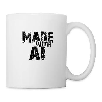 AI Künstliche Intelligenz Lustiger Nerd Spruch - Tasse - Weiß - Rechts