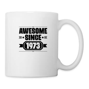 Né en 1973 Anniversaire Année du cadeau de naissance - Mug blanc - blanc - Droite