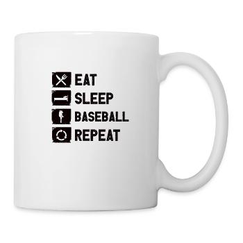 Baseball Baseballteam Baseballer Baseballspieler - Tasse - Weiß - Rechts