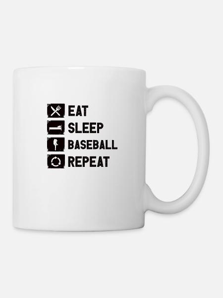 Baseball Baseballteam Baseballer Baseballspieler - Tasse - Weiß