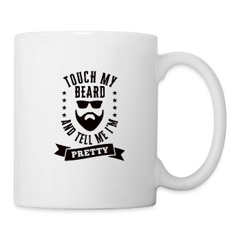 Vollbart und Bartträger Barthaare Schnauzbart - Tasse - Weiß - Rechts