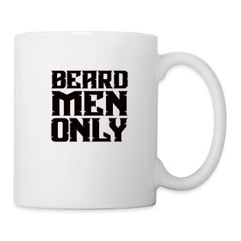 Vollbart und Bartträger Barthaare Schnauzbart - Tasse - Weiß - Rechts