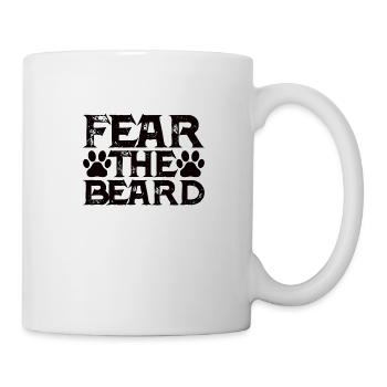 Vollbart und Bartträger Barthaare Schnauzbart - Tasse - Weiß - Rechts