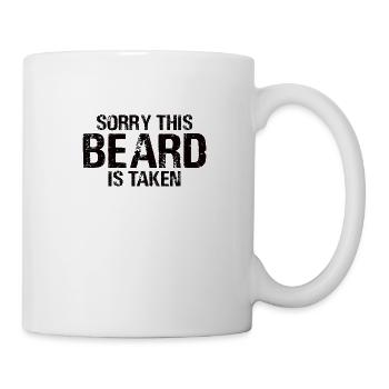 Vollbart Bartträger Barthaare Beziehung Freund - Tasse - Weiß - Rechts