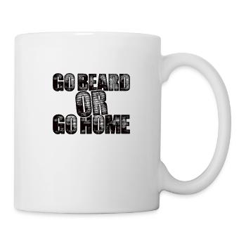 Vollbart und Bartträger Barthaare Schnauzbart - Tasse - Weiß - Rechts