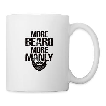 Vollbart und Bartträger Barthaare Schnauzbart - Tasse - Weiß - Rechts