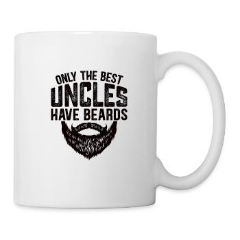 Onkel Bart Bartträger Spruch | lustiges Geschenk - Tasse - Weiß - Rechts