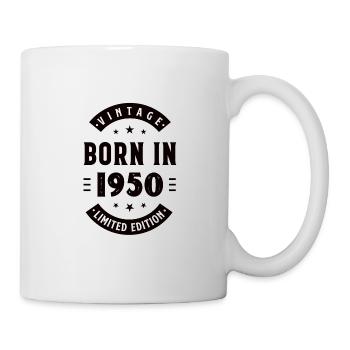 1950 born - birthday born 1950 - Mug - white - Right