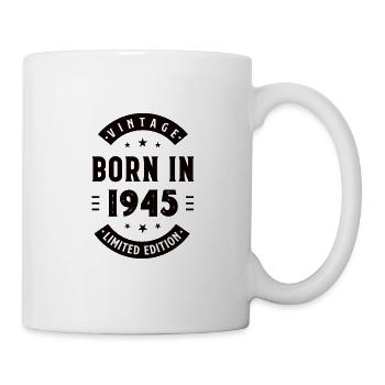 1945 né - anniversaire né 1945 - Mug blanc - blanc - Droite