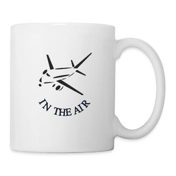 airplane flying pilot gift airfield fighter jet - Mug - white - Right