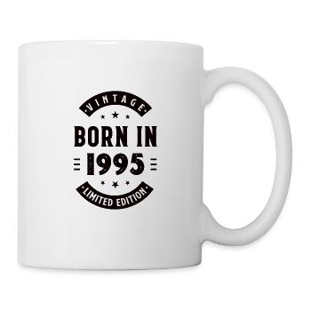 1995 - Baujahr 1995 - Jahrgang 1995 - Tasse - Weiß - Rechts