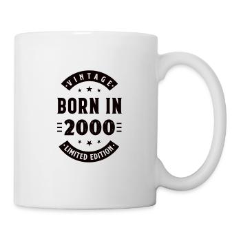 2000 - Baujahr 2000 - Jahrgang 2000 - Tasse - Weiß - Rechts