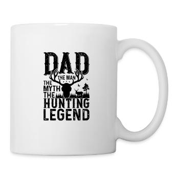 Hunter Papa Son Père Chasse Chasse - Mug blanc - blanc - Droite