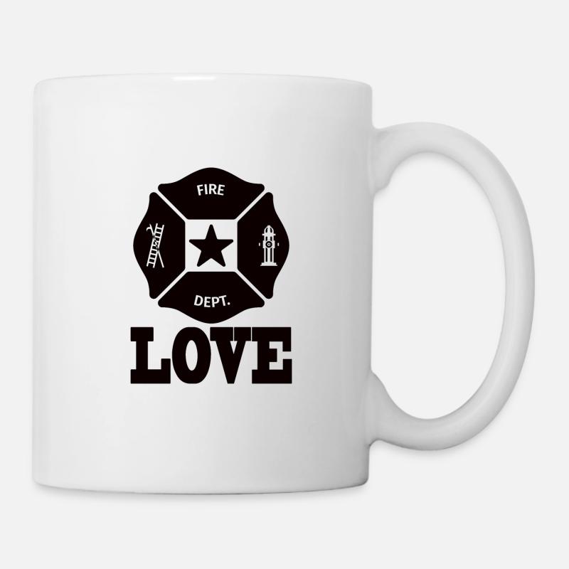 Pompier Cadeau Pompier Pompier - Mug blanc - blanc