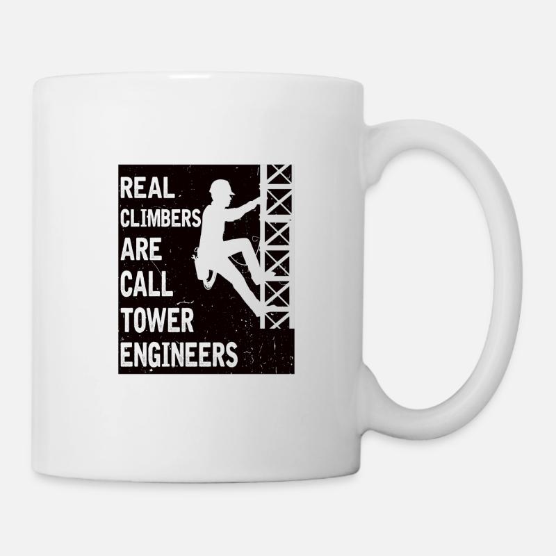 Leitungsmonteur Tower Engineer Freileitung Beruf - Tasse - Weiß