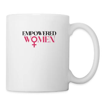 International Women's Empower Empowered Girl - Mug - white - Right