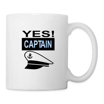 Proud Captain Anchor Shipping Yacht Gift - Mug - white - Right