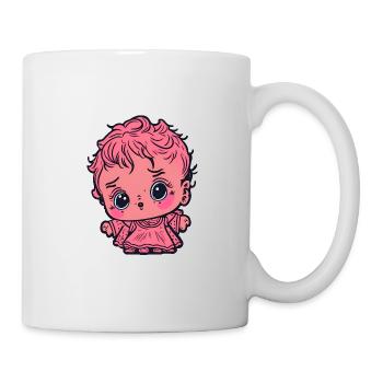 Kleines Mädchen - Tasse - Weiß - Rechts