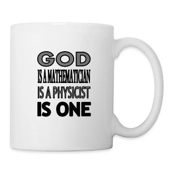 God is a Believing in God Believer Gift - Mug - white - Right