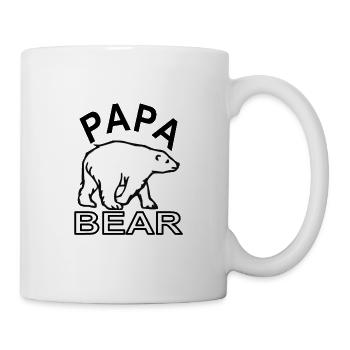 Papa bear brown bear white bear polar bear bear gift idea - Mug - white - Right