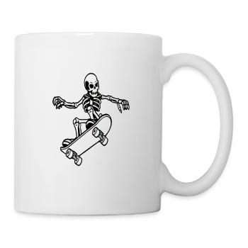 Skateboard fahren Skateboarding Skate Geschenkidee - Tasse - Weiß - Rechts