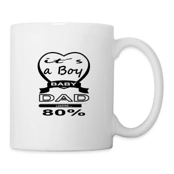 Bébé à bord baby bump futur papa cadeau - Mug blanc - blanc - Droite