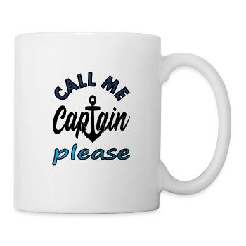 Proud Captain Boat Ship Anchor Gift Idea - Mug - white - Right
