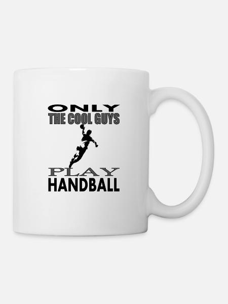 Handballspieler Spruch Handballspielen Geschenk - Tasse - Weiß