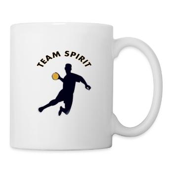 Handballspieler Spruch Handball spielen Geschenk - Tasse - Weiß - Rechts