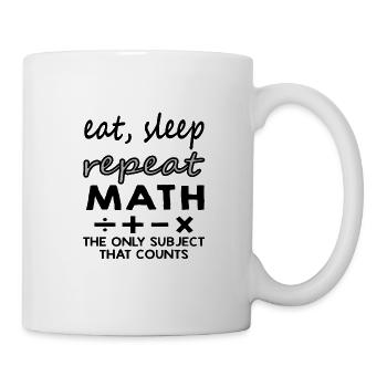 Idée cadeau d’étudiant en mathématiques - Mug blanc - blanc - Droite