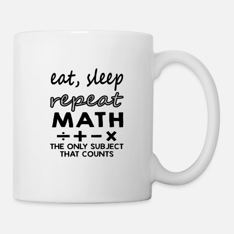 Idée cadeau d’étudiant en mathématiques - Mug blanc - blanc