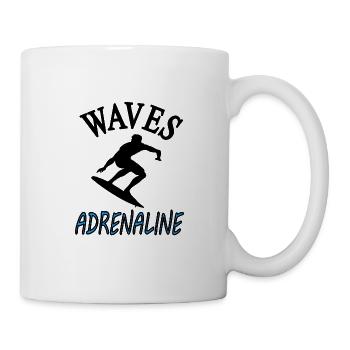 Surfer Surf Planche de surf Surfer Idée cadeau - Mug blanc - blanc - Droite