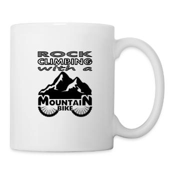 Mountaineering Mountain bike Climbing Gift Idea - Mug - white - Right
