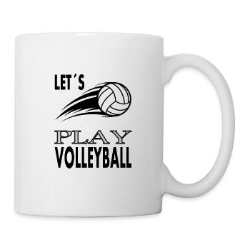 Volleyballspielen Volleyballspieler Spruch Gift - Tasse - Weiß - Rechts