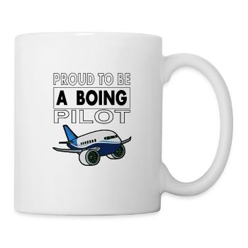 Pilot Flugzeug fliegen Jet Piloten Geschenk - Tasse - Weiß - Rechts