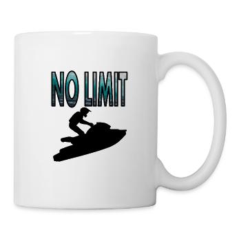 Jetski fahren not limit - Tasse - Weiß - Rechts