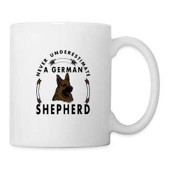 Deutscher Schäferhund Hunde Sprüche Geschenkidee - Tasse - Weiß - Rechts