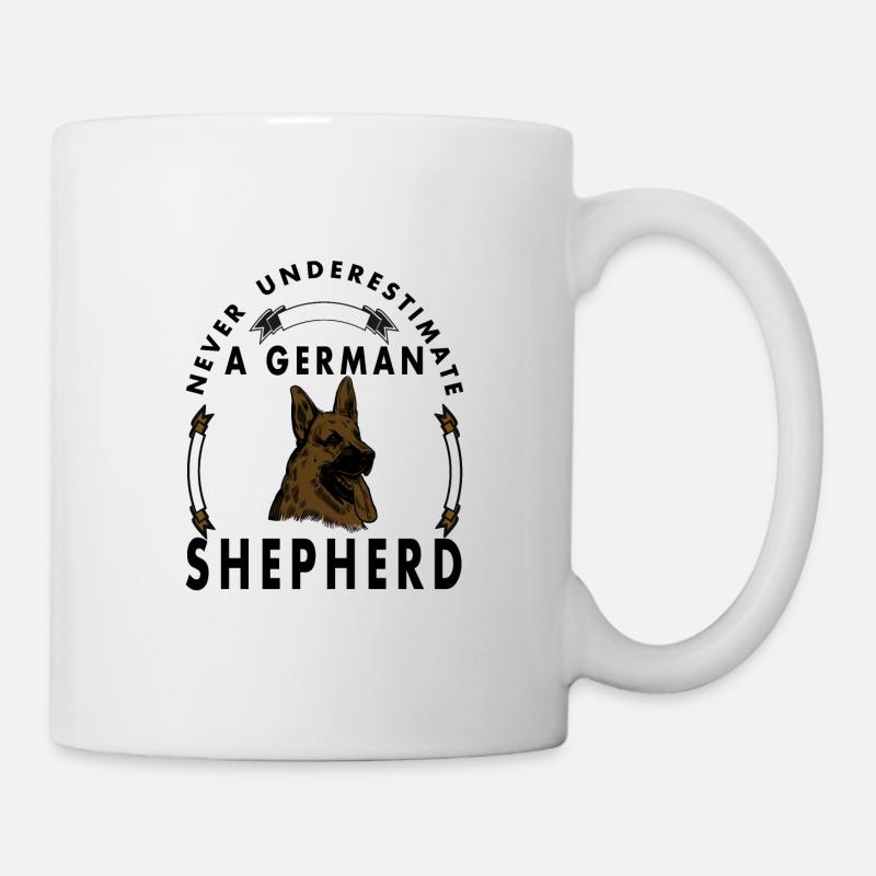 Deutscher Schäferhund Hunde Sprüche Geschenkidee - Tasse - Weiß