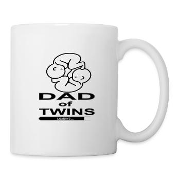 Daddy of Twins Babysitter Baby Feet Gift - Mug - white - Right