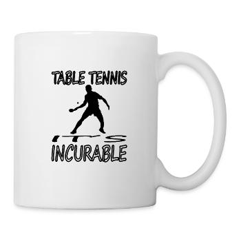 Playing Table Tennis Recreational Athlete Gift Idea - Mug - white - Right