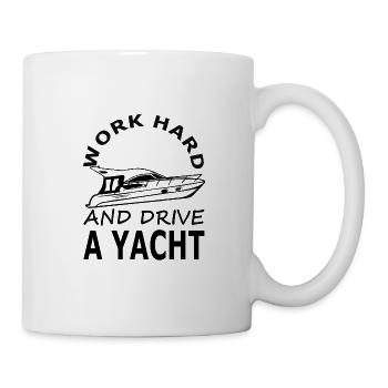 Yacht Driving Yachtist Motorboat Gift Idea - Mug - white - Right